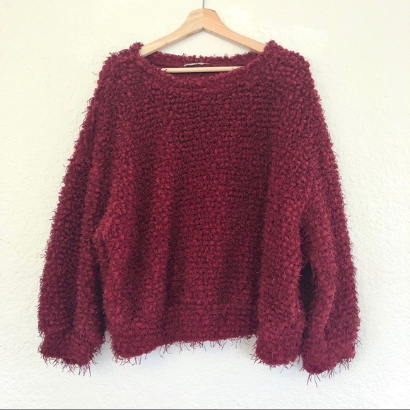 Zara Sweaters - ZARA OVERSIZED TEXTURED CREW NECK SWEATER